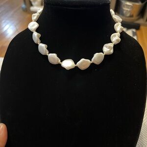 Elegant White Pearl Necklace